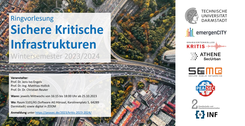 Lecture Series Secure Critical Infrastructures in WS 2023/2024